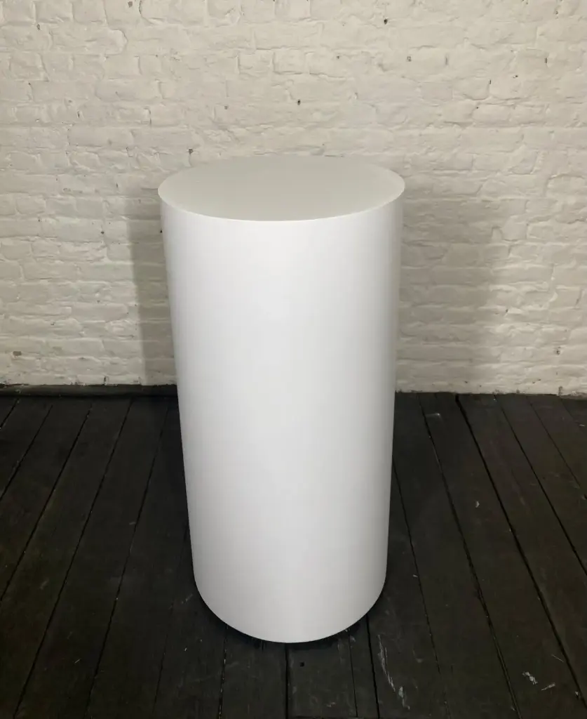 Socle en stock - H100 diamètre 50 cm - Blanc
