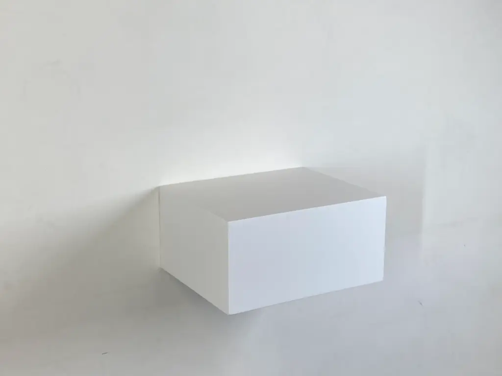 Wandsokkel - H20/30/30 cm - Wit