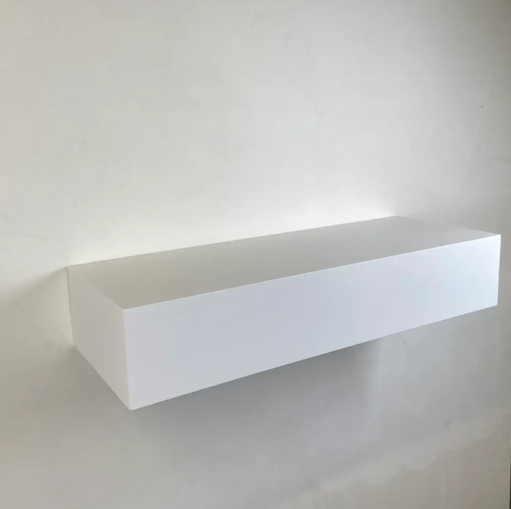 Wall plinth - H15/80/30 cm - White