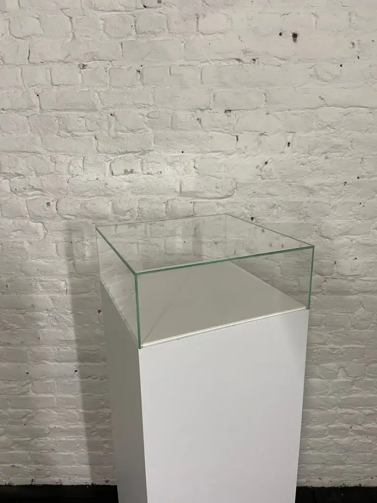 Beschermingskap in voorraad - H15/40/40 cm - heel helder glas 4mm