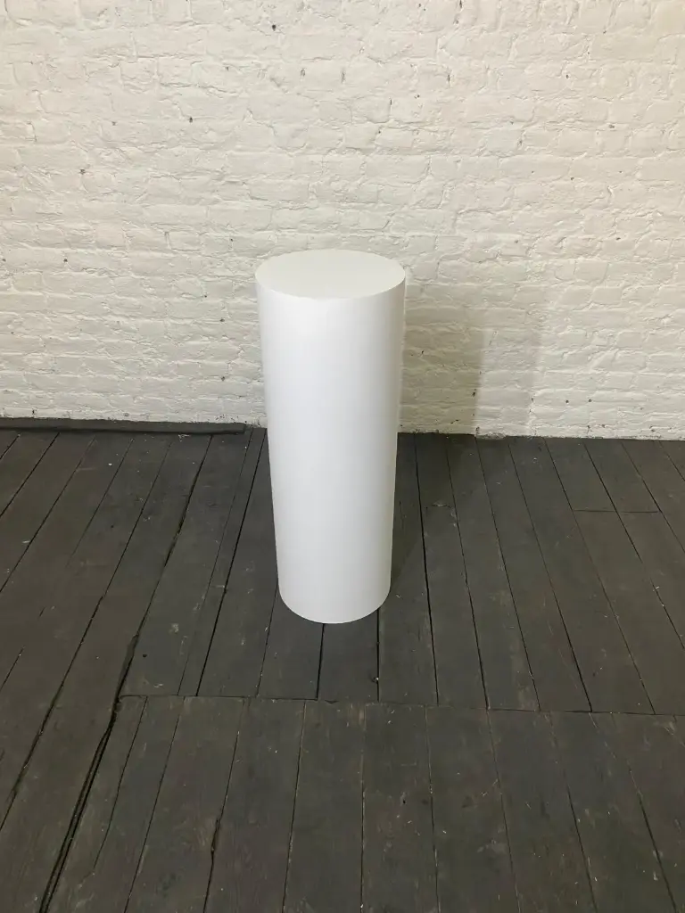 Plinth in stock - H90 diameter 31 cm - White