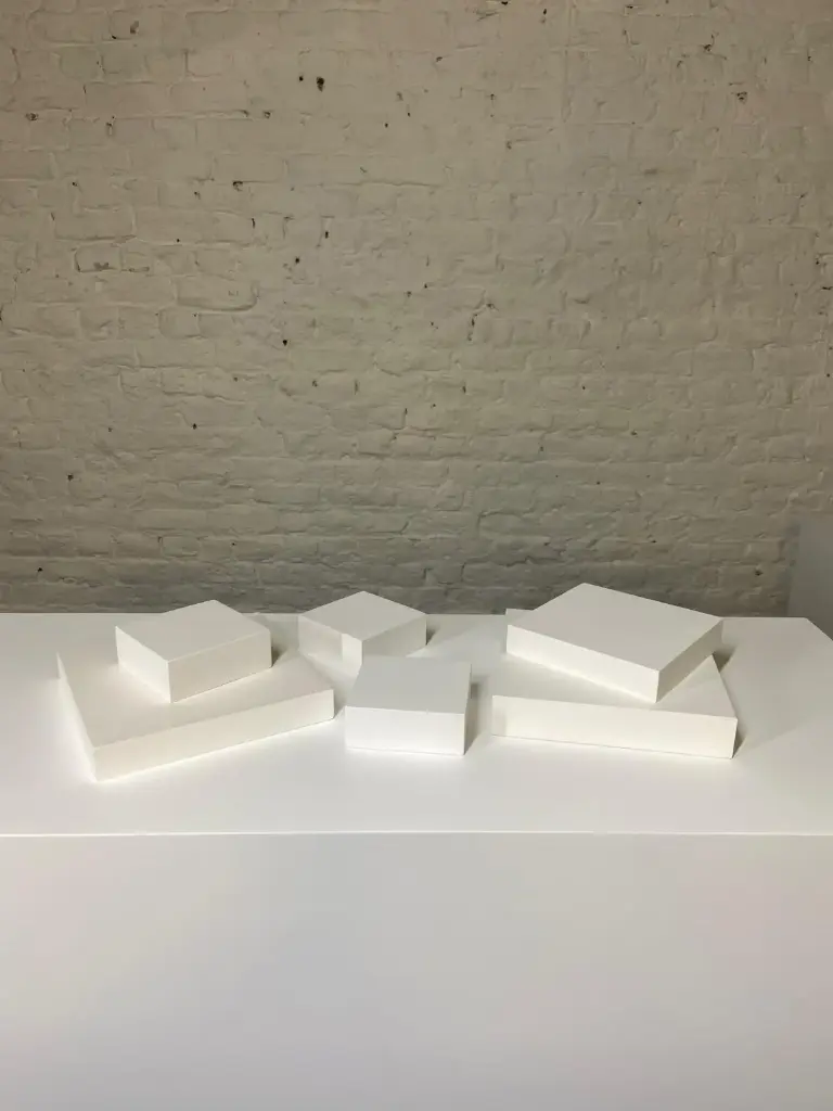 Socle en stock - H3/10/10 cm - Blanc