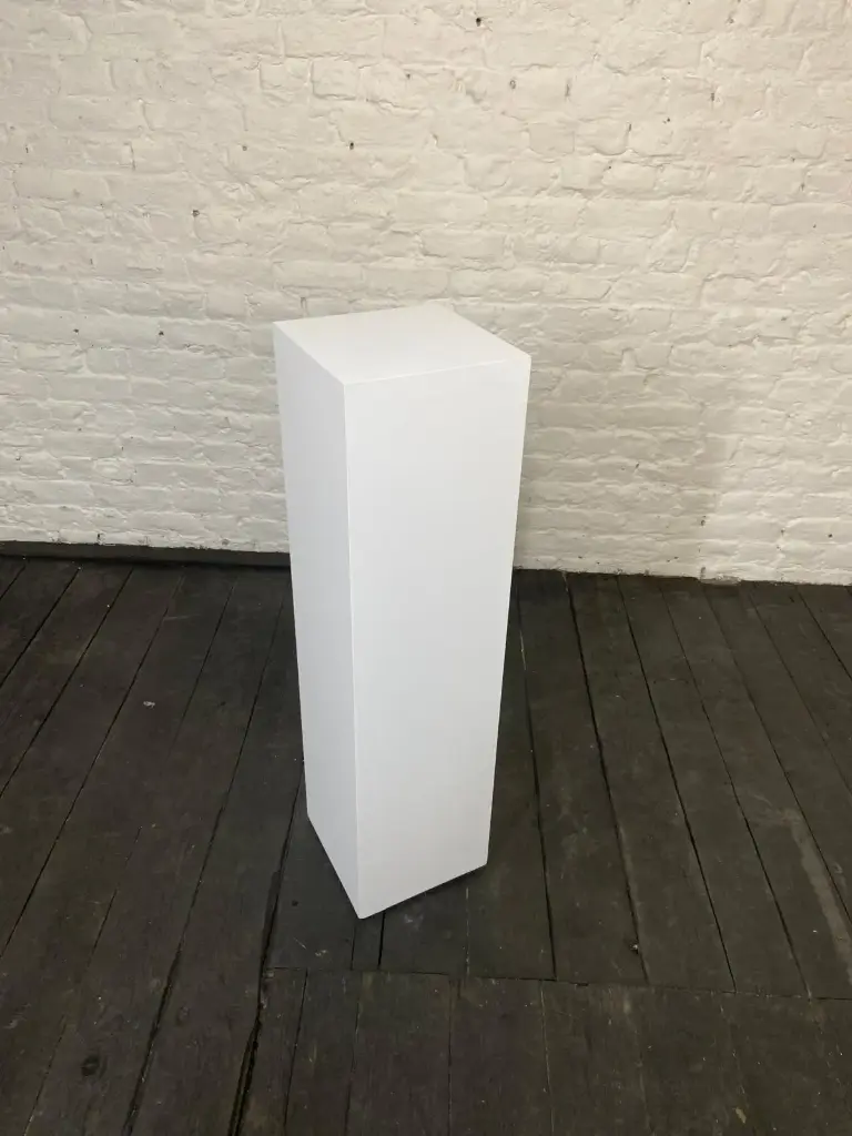 Socle en stock - H95/25/25 cm - Blanc