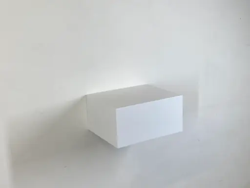 Socle mural - H15/L30/P25 cm - Blanc