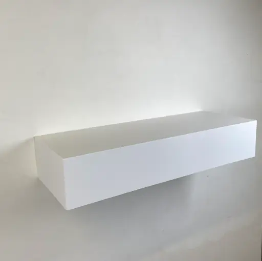 Socle mural - H40/L80/P20 cm - Blanc