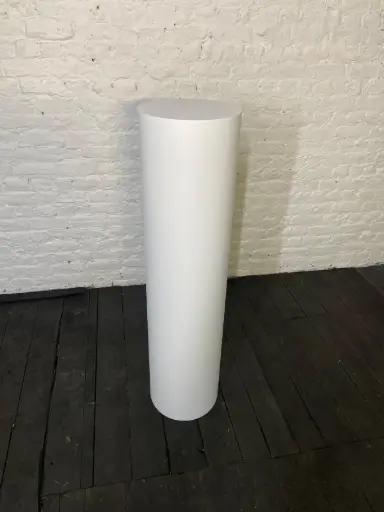 [P0340] Socle en stock - H125 diamètre 31 cm - Blanc