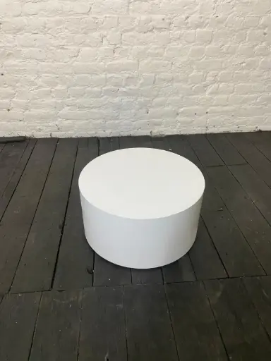 [P0454] Plinth in stock - H25 diameter 50 cm - White