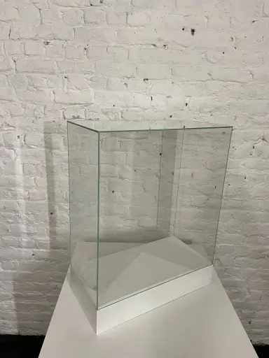 [P0469] Coiffe en stock - H60/55/27 cm - Verre extra clair 4mm