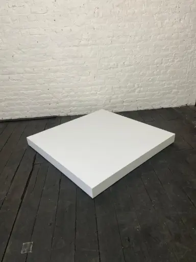 Socle en stock - H10/120/120 cm - Blanc