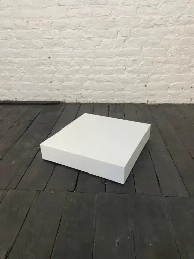 [P0428] Plinth in stock - H10/50/50 cm - White