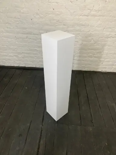 Sokkel in voorraad - H100/20/20 cm - Wit
