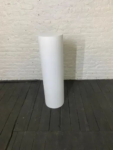 [P0336] Socle en stock - H110 diametre 31 cm - Blanc