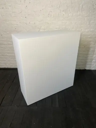 [P0160] Plinth in stock - H110/100/40 cm - White