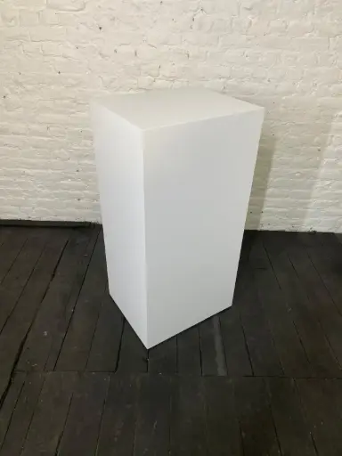 [P0180] Plinth in stock - H110/55/45 cm - White