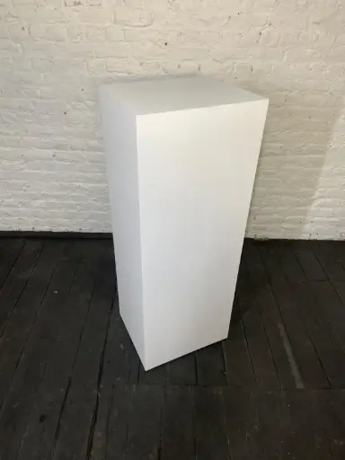 [P0278] Plinth in stock - H125/48/40 cm - White