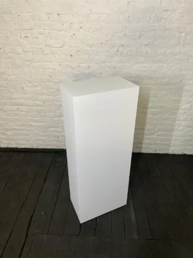 [P0375] Socle en stock - H125/50/30 cm - Blanc