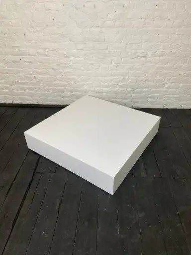 [P0200] Plinth in stock - H20/100/100 cm - White