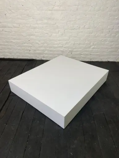 Socle en stock - H20/120/100 cm - Blanc