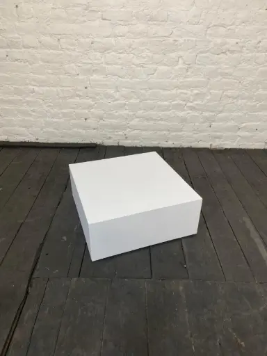 [P0427] Plinth in stock - H20/50/50 cm - White
