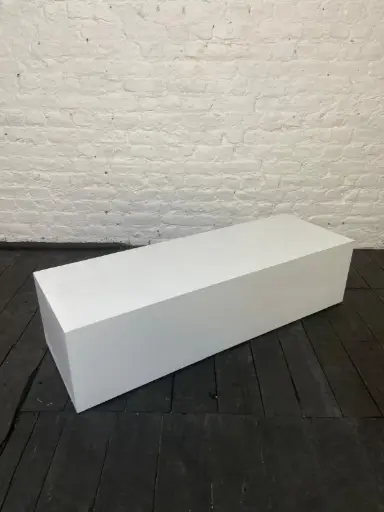Socle en stock - H30/120/40 cm - Blanc
