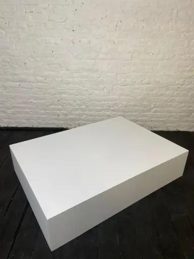 Socle en stock - H30/140/100 cm - Blanc