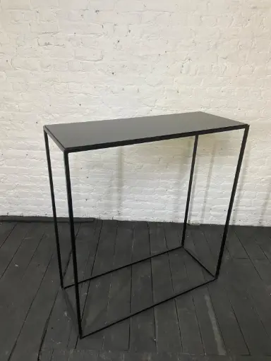[P0315] Plinth in metal in stock - H110/100/40 cm - Black