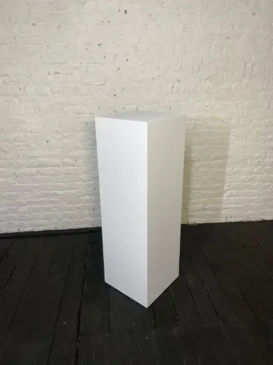 [P0224] Standaard sokkel - H122/40/40 cm - Wit