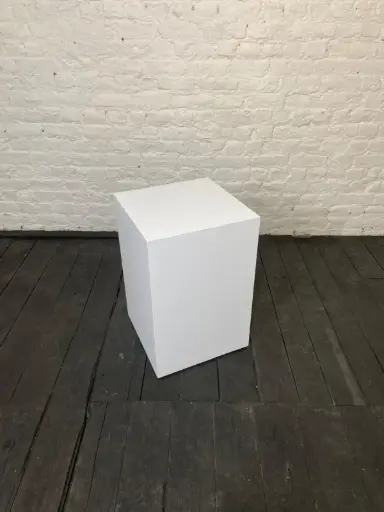 [P0012] Standaard sokkel - H60/40/40 cm - Wit