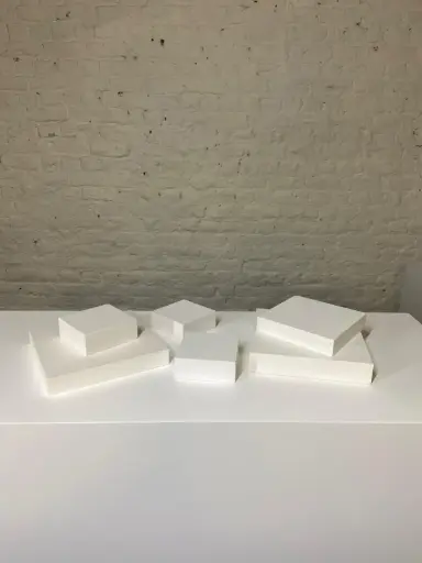 [P0049] Plinth in stock - H3/20/20 cm - White