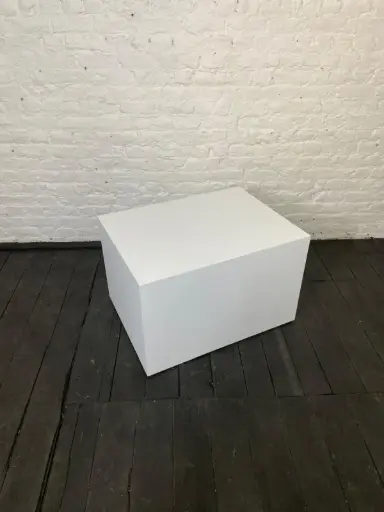[P0480] Plinth in stock - H50/80/60 cm - White