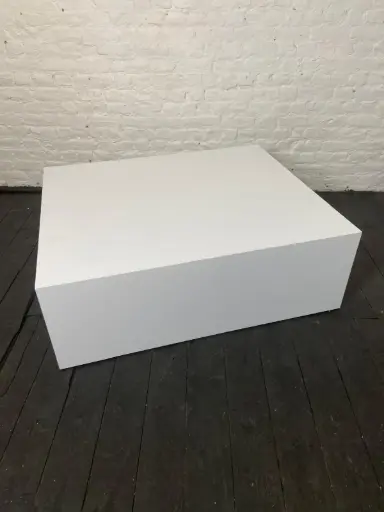 Socle en stock - H40/120/100 cm - Blanc