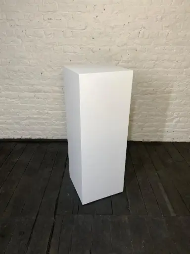[P0341] Sokkel in voorraad - H100/40/40 cm - Wit